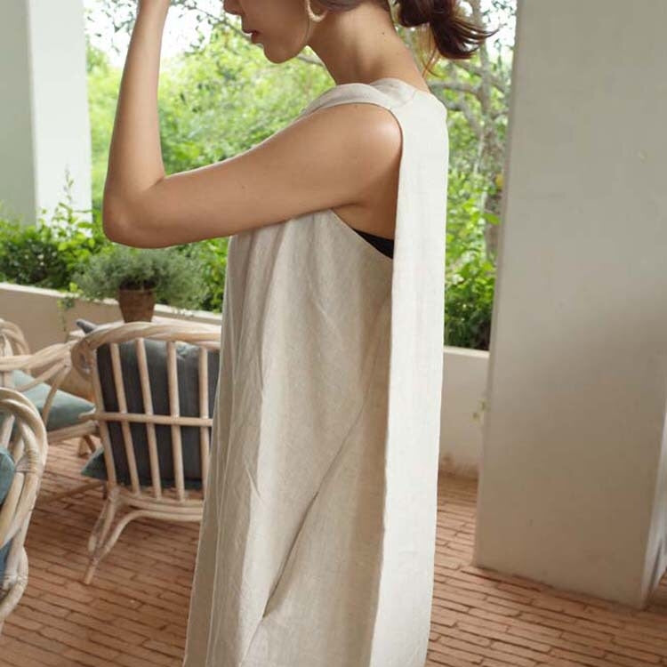 Sleeveless Round Neck Maxi Dress