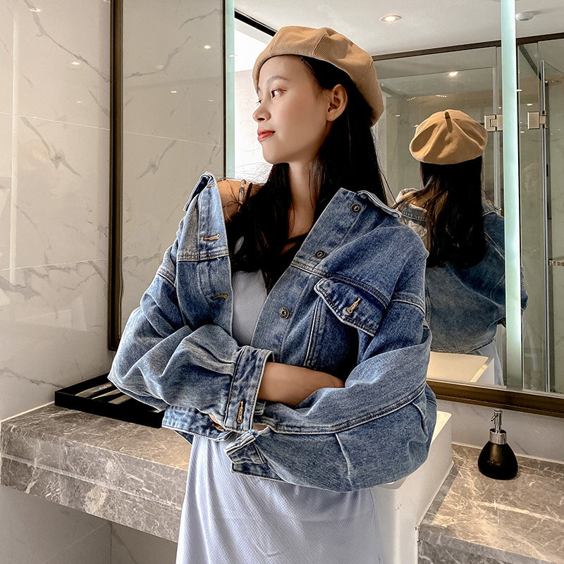 Bomber Denim Jacket