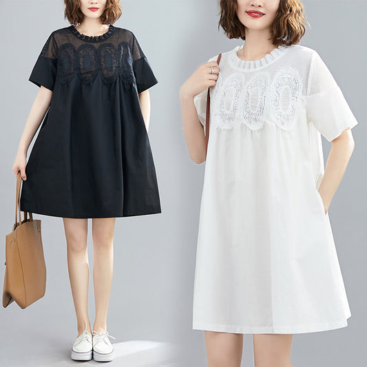 Crochet Lace A-Line Dress