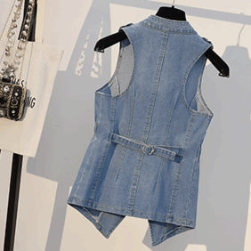 Denim Blazer Vest