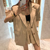 Ji-Min Short Sleeve Jacket 2pcs Suit