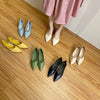 Pointed Rubber Sole Flats