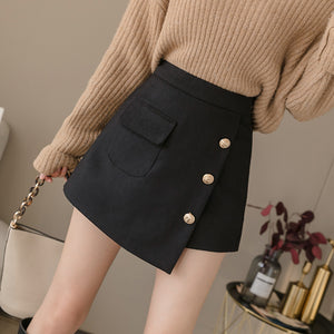 Gold Button Smart Casual Skorts