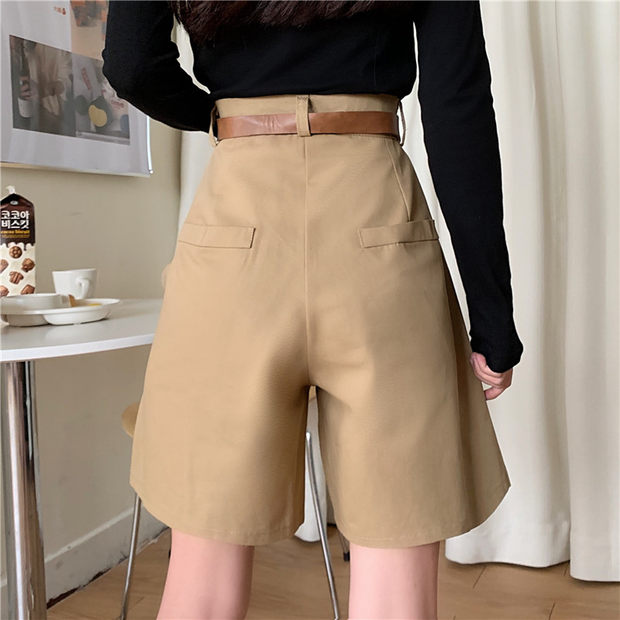 High Waist Bermudas Pants