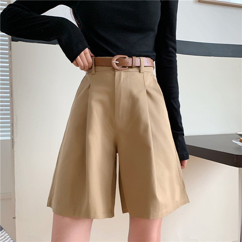 High Waist Bermudas Pants