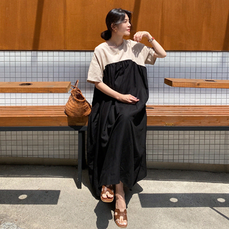 Colour Block Oversized Dress