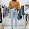Paperbag High Waist Tapered Jeans