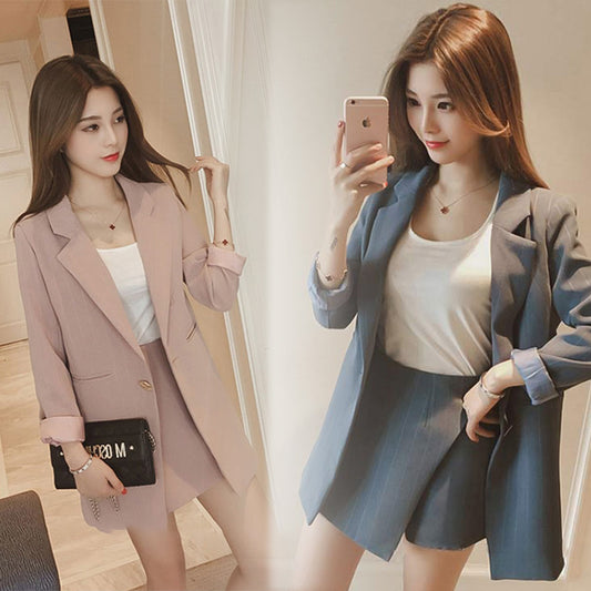 2pcs Blazer Skort Set